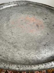 ANTİKA OSMANLI TEPSİ BAKIR SİNİ EL DÖVME