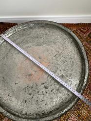 ANTİKA OSMANLI TEPSİ BAKIR SİNİ EL DÖVME