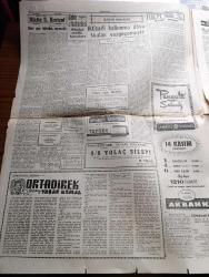 Cumhuriyet Gazetesi - 7 Eylül 1959 - Ankara Radyosu Müdürlüğüne Bir Cevap Yazan Nadir Nadi Köşe Yazısı - Demokrat Parti Milletvekili Fahri Ağaoğlu'nun Anayasanın Tadiline Dair Teklifinin Esasları -  Bir Demokrat Parti Kongresinde Hadi Hüsman Tevfik İleri'den Bir Talepte Bulundu - OECE Heyetinin Ankara'daki Tetkiklerinin Neticeleri - Kıbrıs'ta Son 24 Saatte 2 Türk Daha Katledildi - Fatin Rüştü Zorlu Paris'ten Döndü - Tarihi Ertuğrul Yatı Kilosu 13 Kuruştan Hurdacıya Satıldı - Galatasaray Umumi Kaptanı Kadri Dağ'dan Futbol Seyircilerine Ders -  Ortadirek Yazan Yaşar Kemal Yazı Dizisi - Kardeş Kavgası Yazan Hamdi Varoğlu - Sovyet Şefi Hrutçef'in Amerika Programı Açıklandı - Fransız Edebiyat Mükafatını Kazanan Şair Saint John Perse - Resimli Roman Azrail Der Ki Yazan Suat Taşer Resimleyen Hüseyin Mumcu - Koruyucu Melekler Çizgi Roman - Bay Oscar Karikatür - Profesör Nimbüs'ün Maceraları Çizgi Roman - Galatasaray Feriköy'ü Dünkü Maçta 3 0 Yendi - KYK İstanbul Yelken Şampiyonluğunu Kazandı