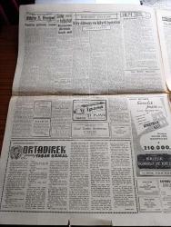 Cumhuriyet Gazetesi - 12 Eylül 1959 - Müşterek Pazar Konseyinin Türkiye İle Alakalı Kararı - Müşterek Pazar Nedir Girmemiz İyi Mi Fena Mı Yazan Feridun Ergin - Çanakkale'de Dünkü Müessif Hadiseler - Son İki Ay İçinde 5945 Senet Protesto Edildi - Viski Mi İhtiyaç Maddeleri Mi - Macar Csepel Takımı Dün Geldi - 14 Yıldanberi İlk Defa Bir Amerikan Gemisi Maury Karadeniz'e Çıkıyor - Muştaki Zelzelenin Bilançosu - Makarios'a Türk Muhtırası Verildi - Ortadirek Yazan Yaşar Kemal Yazı Dizisi - Sovyet Rusya Diktatörü Nikita S. Hrutçef Yazan Roy MacGregor Yazı Dizisi - Burhan Felek Köşe Yazısı - Soprano Maria Callas Onassis'in Yatı İle Geziyor - Sophia Loren'in Kardeşi Mussolini'nin Oğluna Hoş Görünmek İçin Burnunu Değiştirdi - Koruyucu Melekler Çizgi Roman - Bay Oscar Karikatür - Profesör Nimbüs'ün Maceraları Çizgi Roman - Resimli Roman Azrail Der Ki Yazan Suat Taşer Resimleyen Hüseyin Mumcu - Sığıntı Bir Sporumuz Halter - Beşiktaş Beykoz Maçı - Garbis Mısri Boks Maçı Dün İptal Edildi