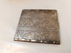 K79----GÜMÜŞ KAPLAMA ANTİKA SİGARA TABAKASI