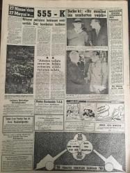 YENİ SABAH GAZETESİ 2 HAZİRAN 1960 YIL :23 SAYI :7625--Samed Ağaoğlu Ankara ya götürüldü--İnönü ,dün ihtilalden hiç haberdar edilmedim dedi ---Sarper ,Bayar ve Menderesle  görüştüğünü açıkladı --Üç sabıklar Atatürk ün nutkunu okuyor ---Orgeneral C.Gürsel Gençliğe Hitap Etti --Cihat İren,Devlet Olarak Kemerleri Sıkacağız Dedi --İstanbul da 17 bin silah ele geçirildi --Bütün antidemokratik kanunlar  kaldırılıyor --Nereye Böyle Mebus Beyler ?: Siyavuşgil --THETIMES General Gürsel in Samimiyetinden Eminiz Diyor ---Baraj maçlarının ilk galipleri Adana Demirspor ,Hacettepe PTT ---On kulüp transfer için anlaştı ---Balkan Güreş Şampiyonası Bugün Burgaz da Başlıyor --Orgnl.Gürsel Devlet Reisliği Maaşını Almadı --Gazetecilerin Beyannamesi --