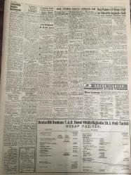 YENİ SABAH GAZETESİ 2 HAZİRAN 1960 YIL :23 SAYI :7625--Samed Ağaoğlu Ankara ya götürüldü--İnönü ,dün ihtilalden hiç haberdar edilmedim dedi ---Sarper ,Bayar ve Menderesle  görüştüğünü açıkladı --Üç sabıklar Atatürk ün nutkunu okuyor ---Orgeneral C.Gürsel Gençliğe Hitap Etti --Cihat İren,Devlet Olarak Kemerleri Sıkacağız Dedi --İstanbul da 17 bin silah ele geçirildi --Bütün antidemokratik kanunlar  kaldırılıyor --Nereye Böyle Mebus Beyler ?: Siyavuşgil --THETIMES General Gürsel in Samimiyetinden Eminiz Diyor ---Baraj maçlarının ilk galipleri Adana Demirspor ,Hacettepe PTT ---On kulüp transfer için anlaştı ---Balkan Güreş Şampiyonası Bugün Burgaz da Başlıyor --Orgnl.Gürsel Devlet Reisliği Maaşını Almadı --Gazetecilerin Beyannamesi --