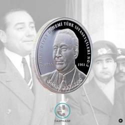Cumhuriyet Dönemi Türk Siyasetçileri No.2 ''Adnan Menderes'' 2022 (Gümüş) Darphane Hatıra Parası ''SERTİFİKALIDIR''