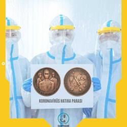 2022 Koronavirüs (Bronz) Darphane Hatıra Parası ''SERTİFİKALIDIR'