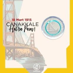 2022 1915 Çanakkale Köprüsü (Polymer Gümüş) Işıklı Kutusunda Darphane Hatıra Parası ''SERTİFİKALIDIR''