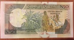 SOMALİ 50.SHILING ÇİL.1991  KAĞIT PARA