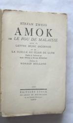 Amok ou Le Fou De Malaisie suivi de Lettre D'une Inconnue et de La Ruelle au Clair de Lune