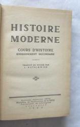 Histoire Moderne, Cours d'Histoire Enseignement Secondaire