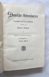 Deutsche Redensarten Sprachlich und Kulturgeschichtlich