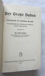 Der Grosse Duden / Grammatik Der Deutschen Sprache