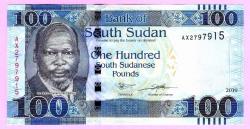 SOUTH SUDAN 100 Pounds 2019 UNC ÇİL