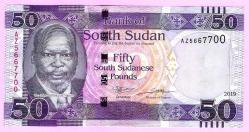 SOUTH SUDAN 50 Pounds 2019 p14 UNC ÇİL