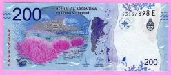 ARGENTINA 200 Pesos 2016 p364a UNC ÇİL