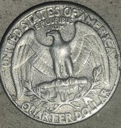 AMERİKA 1965  25 CENT ÇEYREK DOLAR