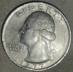 AMERİKA 1977  25 CENT ÇEYREK DOLAR