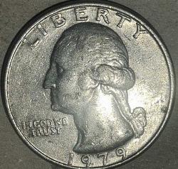 AMERİKA 1979  25 CENT ÇEYREK DOLAR