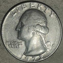 AMERİKA 1972   25 CENT ÇEYREK DOLAR