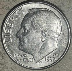 AMERİKA  1992 D    1 DIME