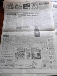 Cumhuriyet Gazetesi - 19 Ocak 1960 - Bir Terim Ve Anlamı Yazan Nadir Nadi Köşe Yazısı - Büyük Millet Meclisi Fırtınalı Bir Celse Daha Celse Daha Akdetti - Demokrat Partili Hüseyin Fırat Seçimlerden 2 Gün Sonra Mersin'de İşlenen Cinayetle Alakası Bulunmadığını Söyledi - Kıbrıs'ta Cumhuriyetin İlanı Bir Ay Geri Kaldı - Otomobil Fiyatları Düşüyor - Emniyet Umum Müdürü Cemal Göktan'a Göre Gazeteciler Nelerle Meşgul Olmalı - Şehir Hatları Vapurları Belediyeye Devredilecek - Başbakan Adnan Menderes'i Karşılama Hazırlığı - Küçük Peyk'in Büyük Gazası Yazan Cemalettin Saraçoğlu Yazı Dizisi - Aşk Eceli Yendi Çeviren Hamdi Varoğlu Yazı Dizisi - Görülen Lüzum Üzerine Yazan Fakir Baykurt - Atçılar Kulübü De Basıldı - Roma Olimpiyatları - İsrail Silah Satın Alacak - Vatan Cephesi Adlı Horozu Bir Demokrat Partili Aldı - Resimli Roman Bir Çiçekle Yaz Olmaz Yazan Ve Çizen Salih Erimez - Koruyucu Melekler Çizgi Roman - Görünmeyen Düşman Çeviren Hatice Vildan Yazı Dizisi - Fenerbahçe'de Molnar Gitti