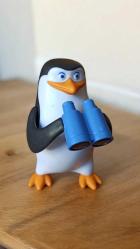 vintage orijinal dürbünlü penguen figür oyuncak & 12 cm