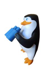 vintage orijinal dürbünlü penguen figür oyuncak & 12 cm