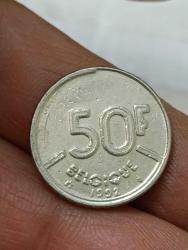 PR55----MADENİ PARA-- 1986 BELÇİKA 50 FRANK