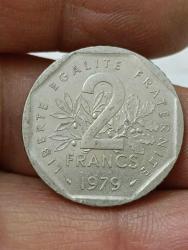 PR53----MADENİ PARA-- 1979 FRANSA 2 FRANK