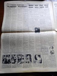 Cumhuriyet Gazetesi - 15 Ekim 1960 -  Türk Tarihinin En Büyük Davası Dün 9,30'da Başladı Ve 18'e Kadar Sürdü - Yassıada İntibaları Ne Yaptılar Yazan Cevat Fehmi Başkut- Yassıada İntibaları Nasıldılar Yazan Yaşar Kemal - Adnan Menderes Hakim Huzurunda Şikayette Bulunuyor - Celal Bayar'ın Gözleri Kin Doluydu -- Öğleden Sonra Köpek Davası Başladı Netice Bugüne Kaldı - Sabah Şarkısı Yazan Taylor Caldwell Yazı Dizisi - 3. Dünya Harbinin En Zor Tarafı Yazan Amiral Afif Büyüktuğrul - Sovyet Başbakanı Hrutçef Amerika'dan İyi Bir Ruh Haleti İçinde Ayrıldım Dedi - Patti Çizgi Roman - Cüneyt Gökçer Beraat Etti - Hürriyet Partisinin Tekrar Kurulmasına Müsaade Edilmedi - Resimli Roman Başkasının Günahı Çizen Yves Sayol - Fenerbahçe Bu Hafta İzmir'de Karşıyaka Karşısında - Bölge Müdürlüğünde 10. Yılını Dolduran Salahattin Cihanoğlu 10 Yılın Raporunu Verdi - Dünya Şampiyonu Demiryolları Güreş Takımımız Dün Yurda Döndü - Fenerbahçeli Kıymetli Atlet Günay Tomakan Evlendi - Basketbol Ligi Başlıyor