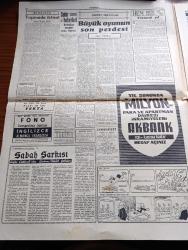 Cumhuriyet - 21 Ekim 1960 - Bir Daha Yazan Nadir Nadi Köşe Yazısı - Dünkü Duruşma Sadece Bir Saat Sürdü Ve Müdafaalar Yapıldı - Köpek Davasında Karar Pazartesiye Kaldı - Köpek Davası'nın Dünkü Duruşmasında Mahkeme Salonunun Umumi Görünüşü Fotoğraf - Yassıada İntibaları Kısa Notlar Yazan Cevat Fehmi Başkut Yazı Dizisi - Büyük Oyunun Son Perdesi Yazan Oğuz Türkkan - Sabah Şarkısı Yazan Taylor Caldwell Yazı Dizisi - Bay Oscar Karikatür - Patti Çizgi Roman - Burhan Felek Köşe Yazısı - Resimli Roman Başkasının Günahı Çizen Yves Sayol - Tiyatro Cephede Piknik Yazan Lütfi Ay - İstanbul Ankara Radyosu Programı - Milli Lig Ankara'da Ve İzmir'de - Fenerbahçe  Ankaragücü Maçı - Galatasaray Altay Maçı - Fenerbahçe Kız Voleybol Takımı Şampiyon Kulüpler Turnuvasında - Silahlı Kuvvetler Boks Şampiyonası - Can Bartu Ve Metin Oktay Aftan İstifade Ediyorlar - Lüks Lamba Fitili - Arı Bisküvileri
