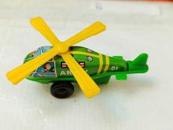 O14-----PLASTİK VE TENEKE ESKİ OYUNCAK HELİKOPTER