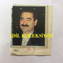 İBRAHİM TATLISES'İN DERGİDEN KESİLME FOTOĞRAFI - 6 x 5 cm EBADINDA