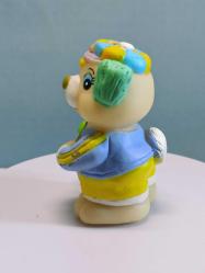 Tenis Oynayan Eski Rus Yapımı Kauçuk Ayı Figür Oyuncak