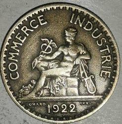 FRANSA 1922  1 FRANK