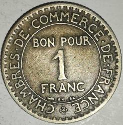 FRANSA 1922  1 FRANK