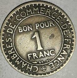 FRANSA 1923  1 FRANK