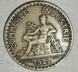 FRANSA 1922  1 FRANK