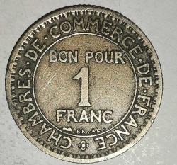 FRANSA 1922  1 FRANK