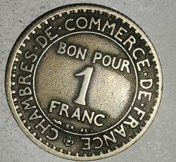 FRANSA 1923  1 FRANK