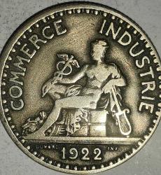 FRANSA 1922   2 FRANK