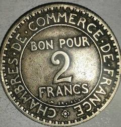 FRANSA 1923   2 FRANK