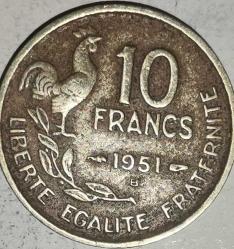 FRANSA 1951 B   10  FRANK
