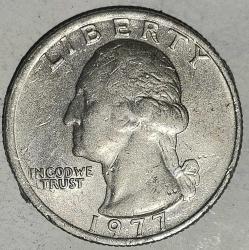 AMERİKA  1977    25 CENT ÇEYREK DOLAR