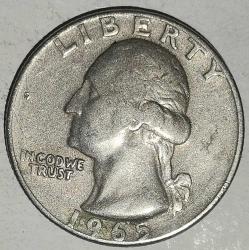 AMERİKA  1965    25 CENT ÇEYREK DOLAR