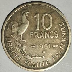 FRANSA 1951 B  10 FRANK
