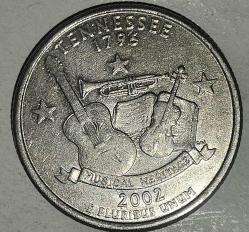 AMERİKA 2002 P   25 CENT ÇEYREK DOLAR  TENNESSE