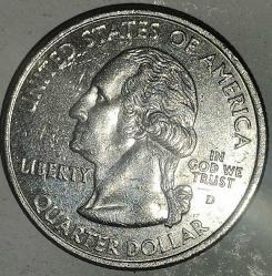 0AMERİKA 2001 D    25 CENT ÇEYREK DOLAR  RHODE ISLAND