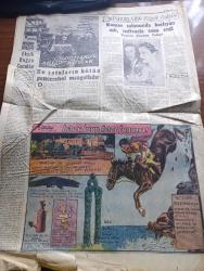 Cumhuriyet Pazar Gazetesi - 26 Aralık 1954 - Yedi Dakika Köşesi Yazan Doğan Nadi - Karikatür - Sanat Haftası - Şarlo Ve Limelight - Gelişigüzel Bolluğa Dair Yazan Hamdi Varoğlu - Küçük Kral Karikatür - Galip Arcan Şiir Yazıyor Hadi Hün Bir Marangoz Röportajı Yapan Reşad Enis - Haftanın Şakaları Yazan Burhan Felek - Elizabeth Taylor'un Kocası Niçin Mesud Olduklarını Anlatıyor Fotoğraf - Yeni Türk Filmleri - Milletlerarası Festivallere Girmek Düşüncesiyle Hazırlanan Film Kaçak'ın Senaryosunu Haldun Taner Yazdı - Marilyn Monroe İle Gina Lollobrigida'nın Benzerleri Var - Sinema Tekniğinde Yeni Bir İcad - Ev Kadın Moda - Londra Modasından Seçme Modeller - Uçan Tabut - Hikaye Mektuplar Yazan Halikarnas Balıkçısı - Marie Antoinette'in Adı Karışan Bir Gerdanlık Dolandırıcılığı Yazan Cenap Ozankan - Meşhurların Büyük Aşkları Yazan Feyyaz Tokar - Edwina Wilhelmina Ve Kocası Lord Harewood Fotoğraf- İster İnan İster İnanma Yazan Ripley - Tarihin En Cömert Bahşişi