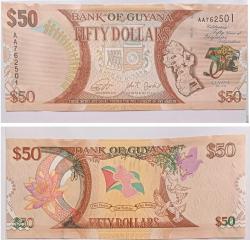GUYANA 50 DOLAR ÇİL
