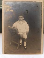 SC---BAHRİYELİ KIYAFETİ GİYMİŞ ÇOCUK OSMANLI DÖNEMİ FOTOĞRAF